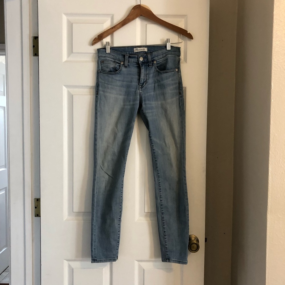 Madewell skinny skinny jeans blue light wash